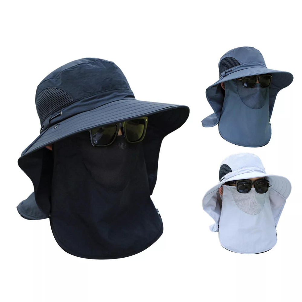 Raxiva-breathable wide brim sun protection fishing hat