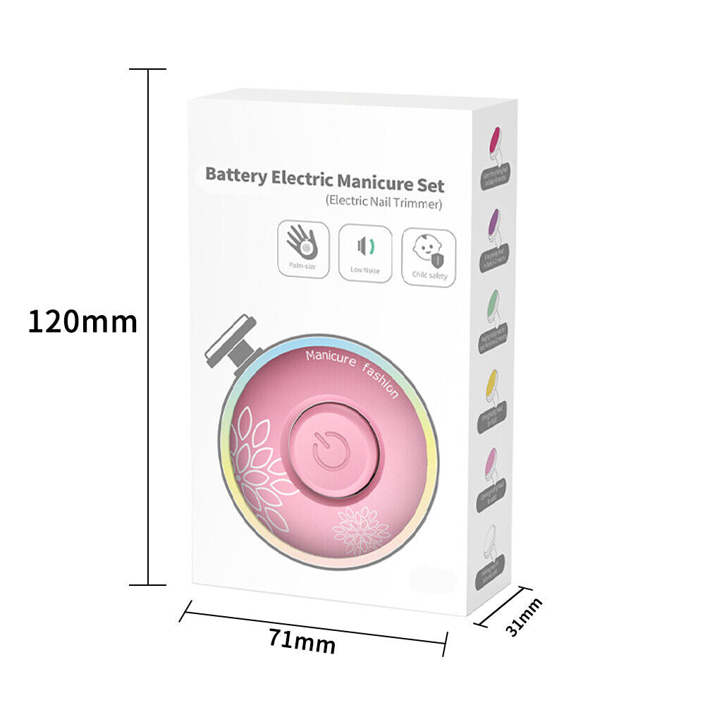 Raxiva-baby nail trimmer with six grinding heads