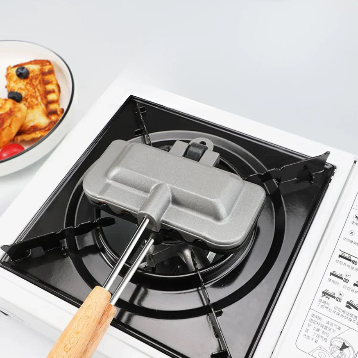 Raxiva-gril double face antiadhesif compact