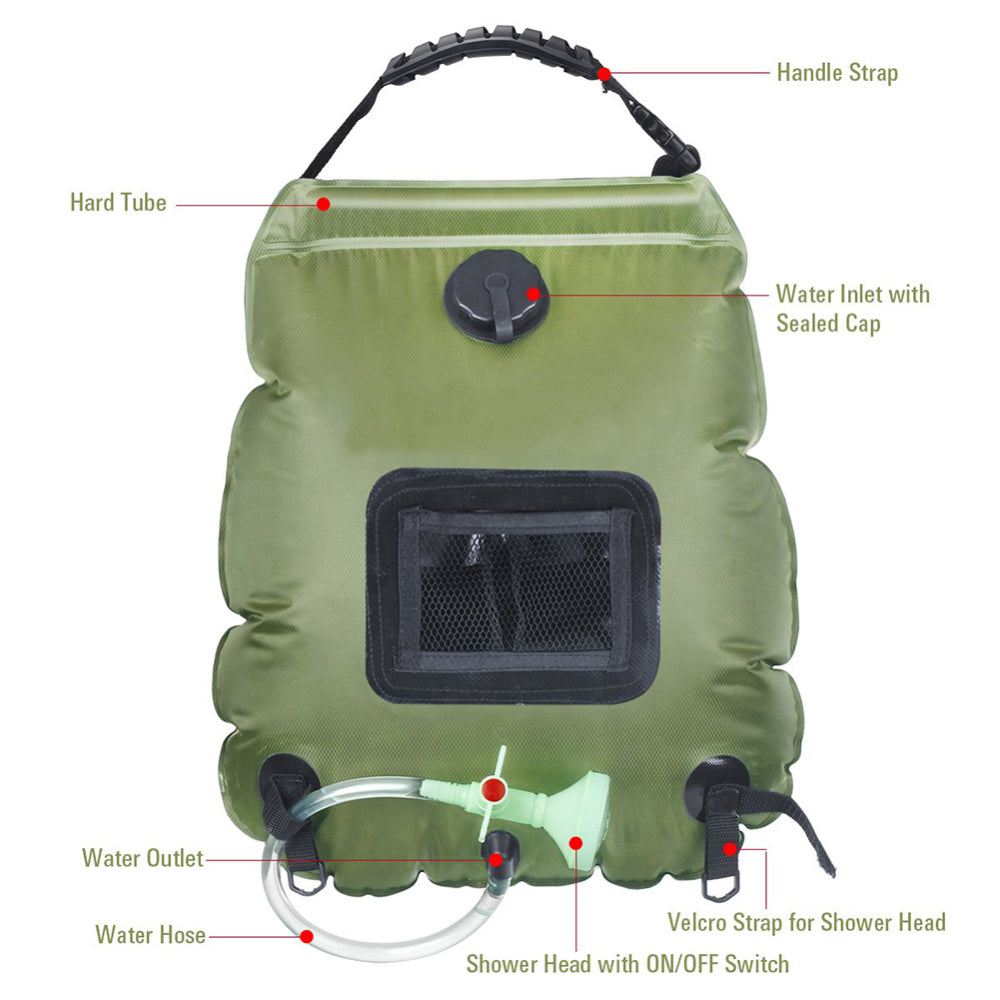 Raxiva-outdoor shower water bag