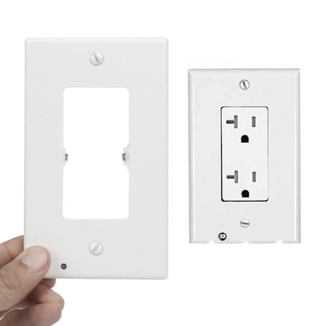 Raxiva-double wall plug socket led hallway night light set