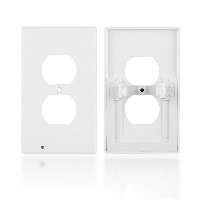 Raxiva-double wall plug socket led hallway night light set