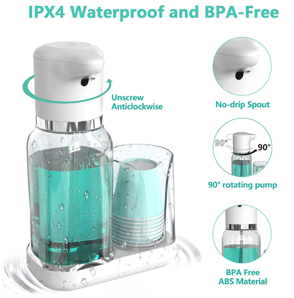 Raxiva-automatic mouthwash dispenser