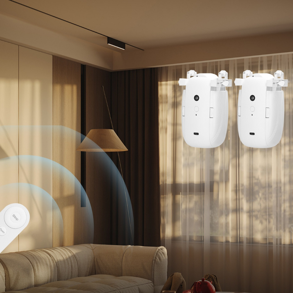 Raxiva-automatic robot curtain opener with remote