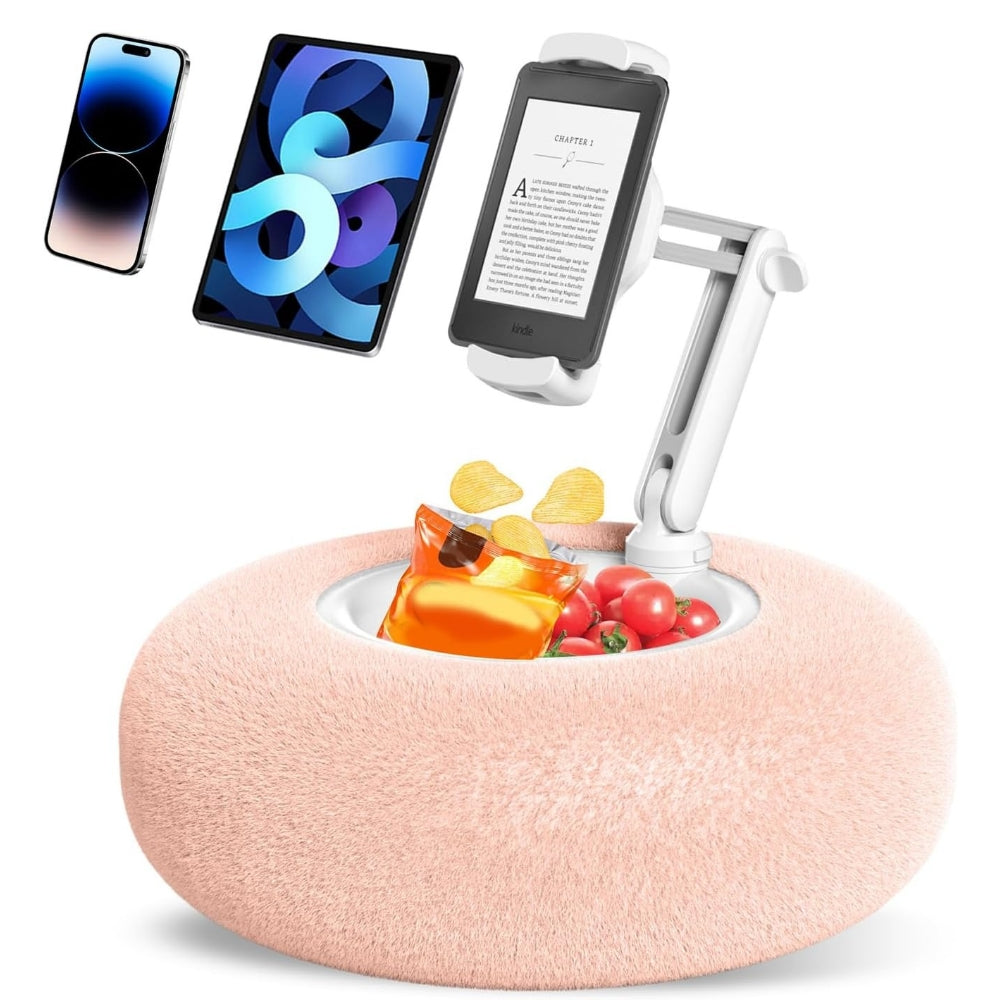 Raxiva-fuzzy pillow phone holder and snack bowl