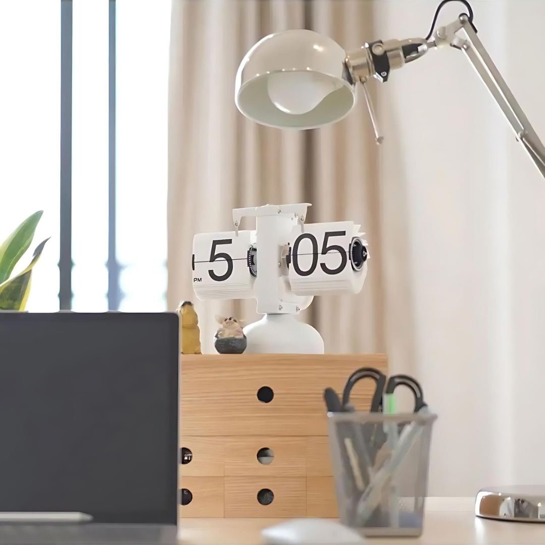 Raxiva-horloge vintage flip l elegance du temps