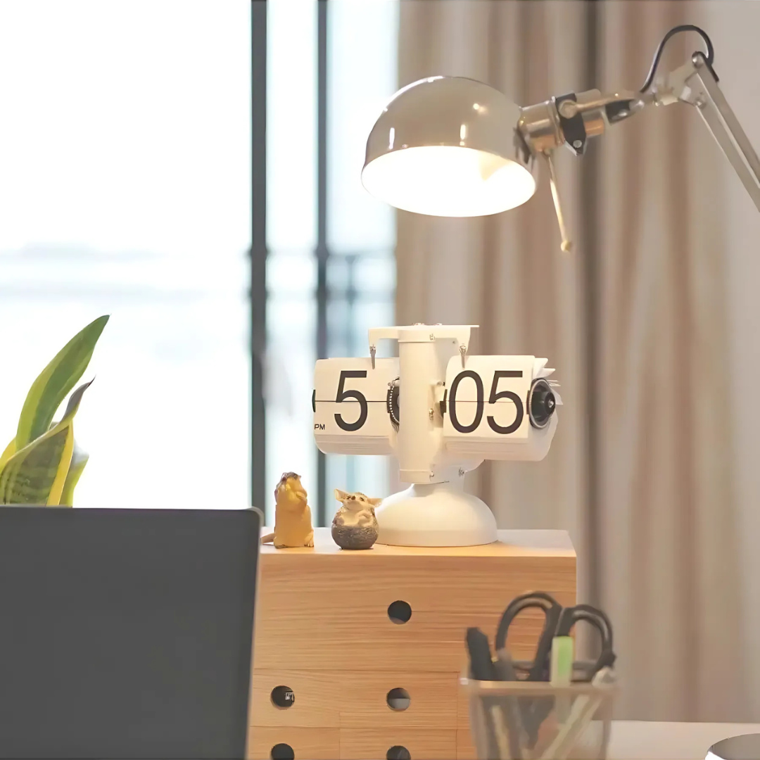 Raxiva-horloge vintage flip l elegance du temps