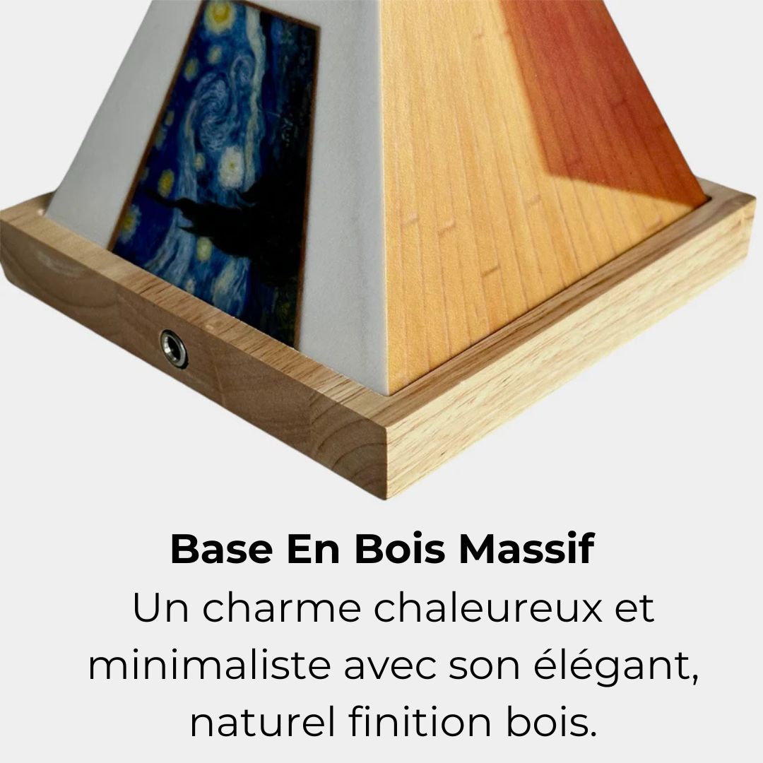 Raxiva-artlumiere lampe murale artistique 3d rechargeable