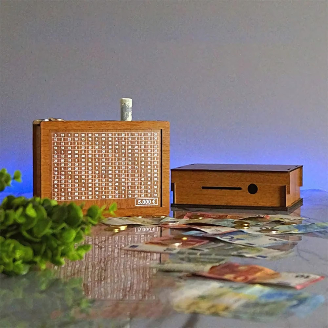 Raxiva-tresor bois tirelire en bois pour un avenir serein