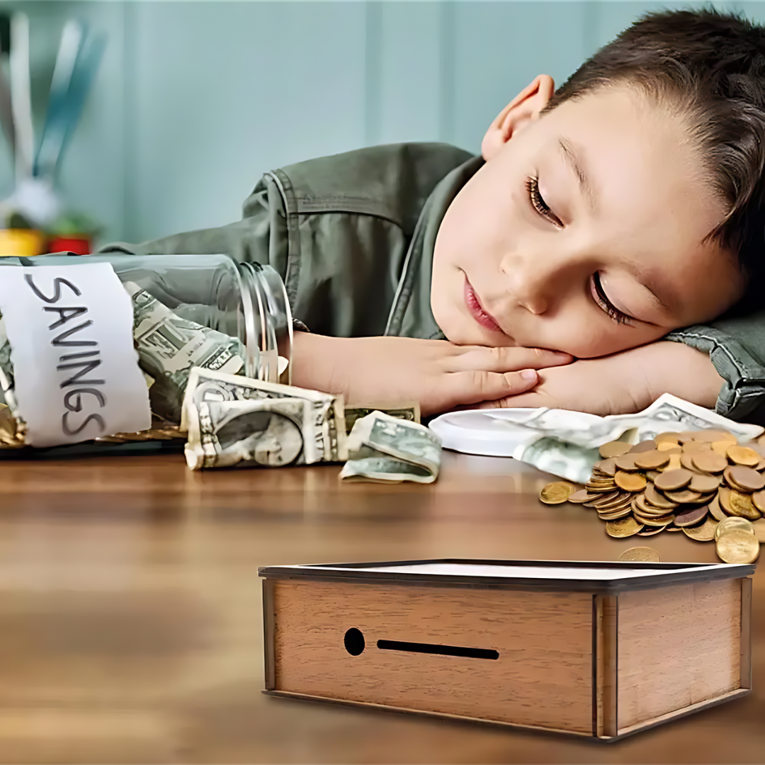 Raxiva-tresor bois tirelire en bois pour un avenir serein