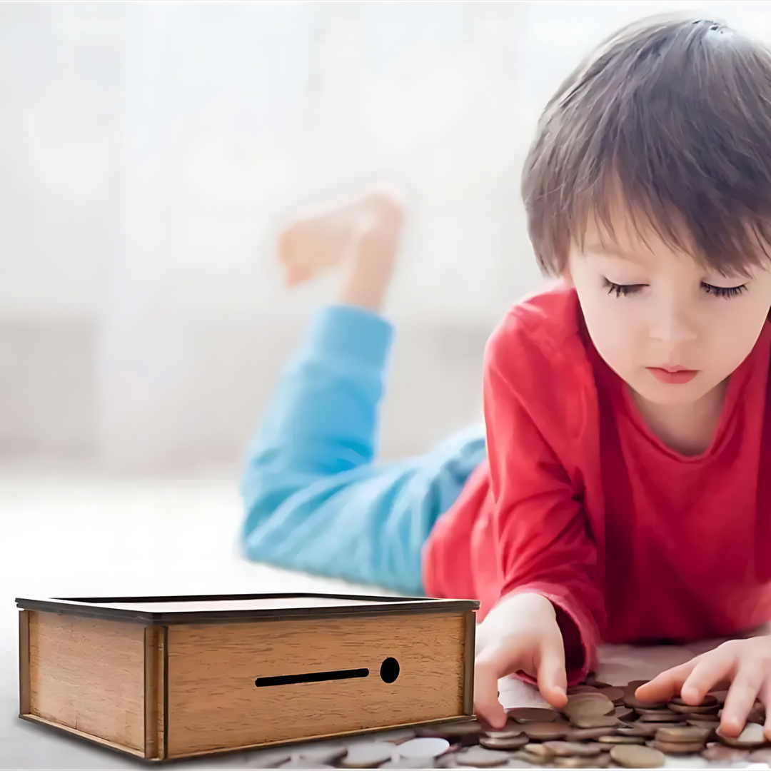 Raxiva-tresor bois tirelire en bois pour un avenir serein