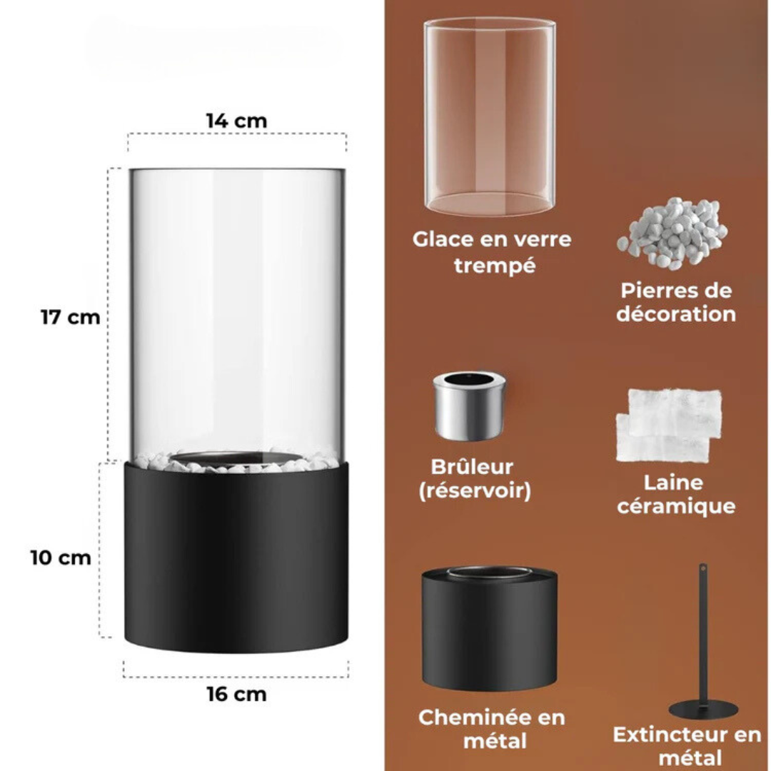 Raxiva-flamme elysee cheminee table