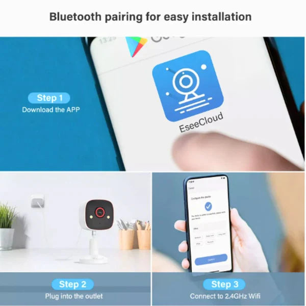 Raxiva-home security surveillance camera two way microphone