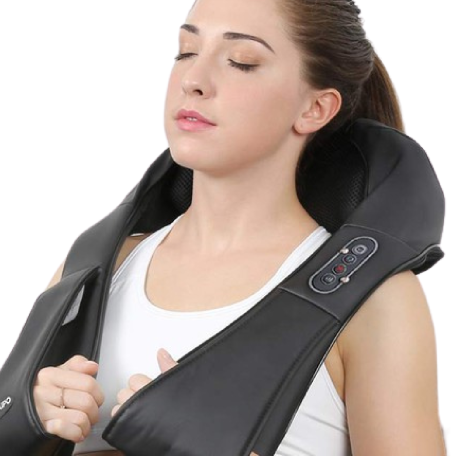 Raxiva-heated shiatsu neck shoulder deep tissue massager