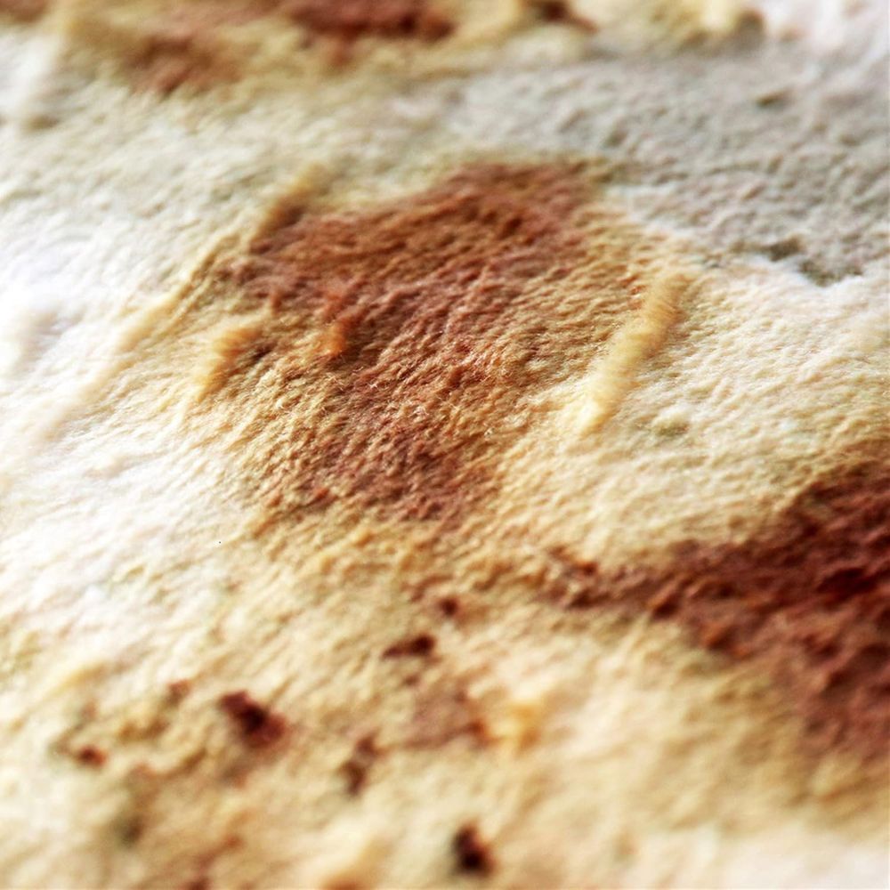 Raxiva-burrito tortilla food throw blanket