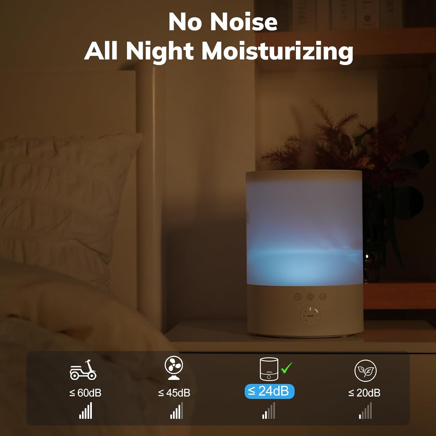 Raxiva-pure enrichment ultrasonic cool mist humidifier large room