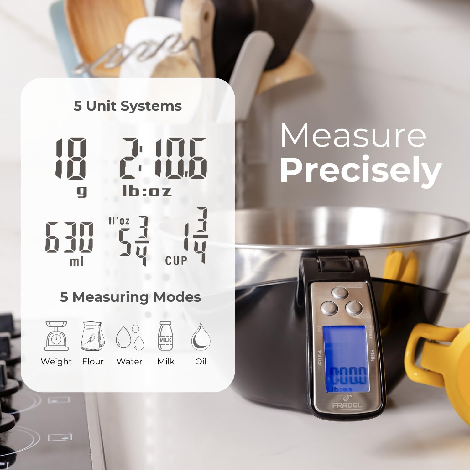Raxiva-digital measuring cup scale