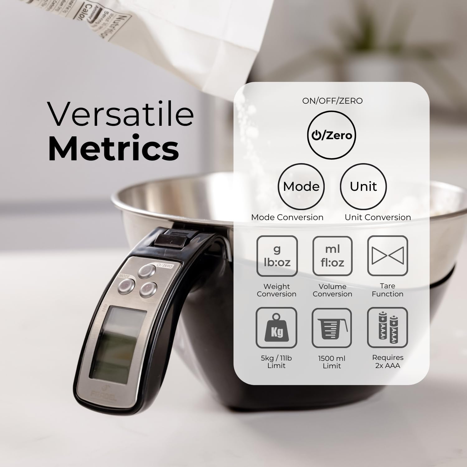 Raxiva-digital measuring cup scale