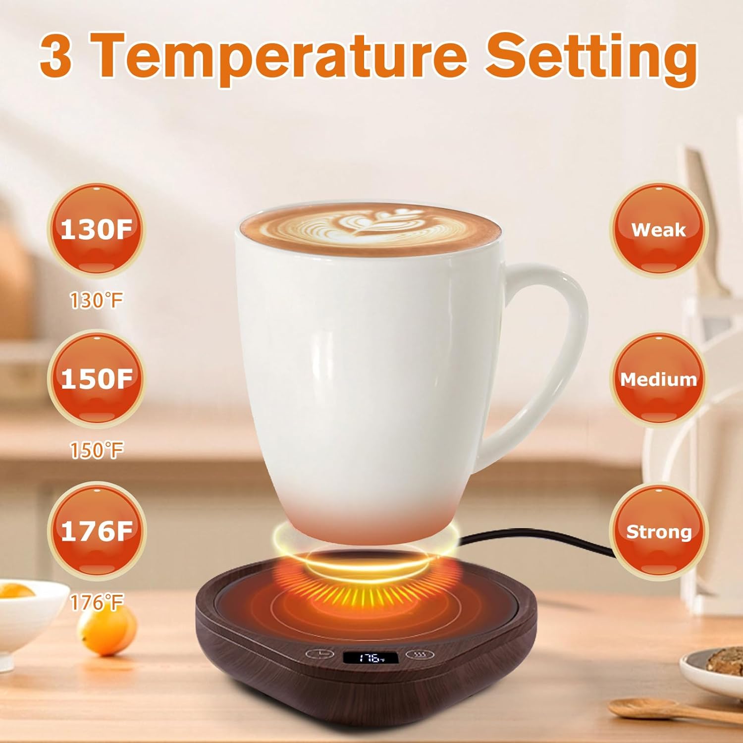 Raxiva-coffee mug warmer kit
