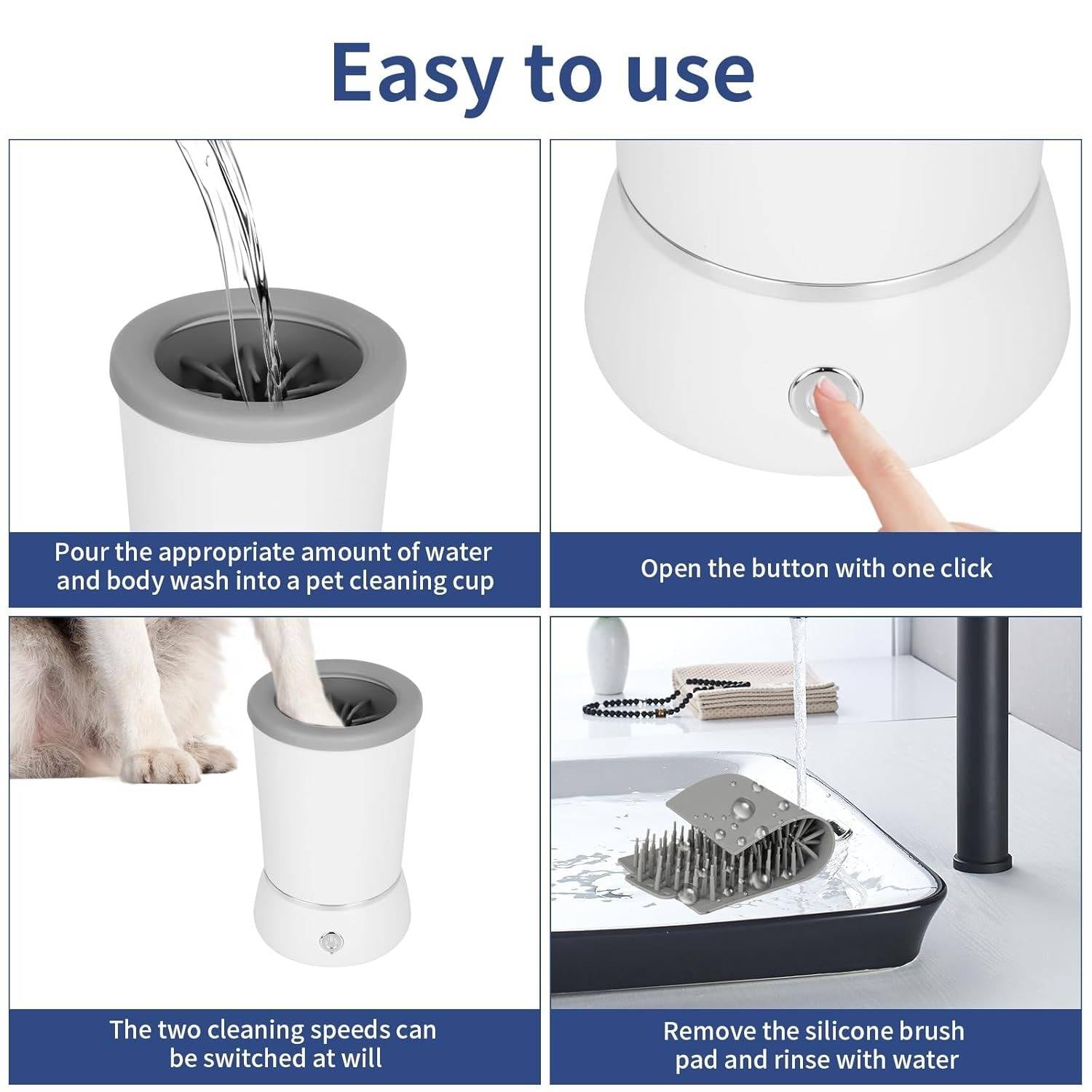 Raxiva-automatic dog paw cleaner