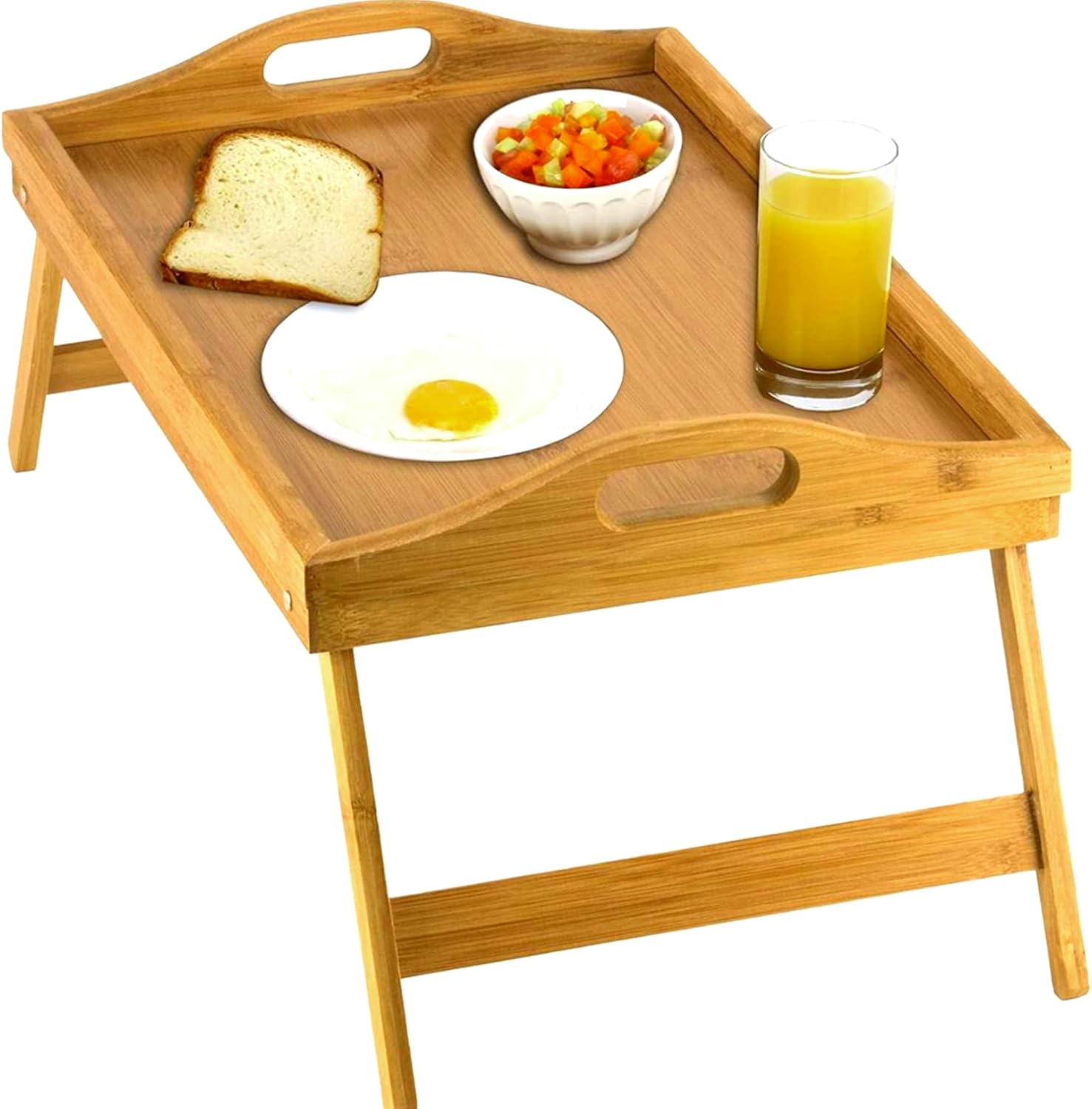 Raxiva-bed table tray with collapsible legs