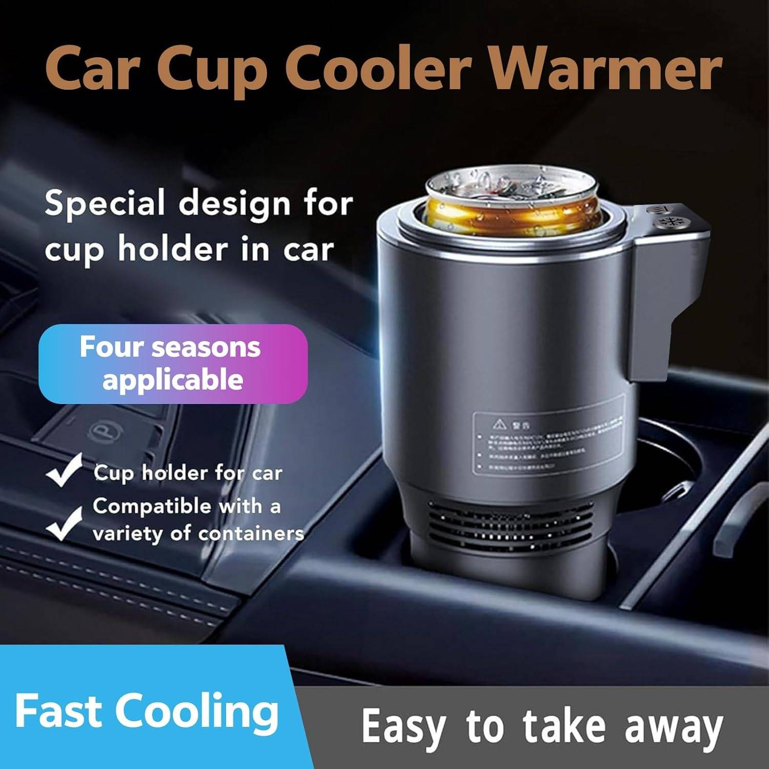 Raxiva-smart cup holder for hot and cold drinks in vehicle