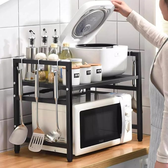 Raxiva-etagere de rangement reglable pour micro ondes