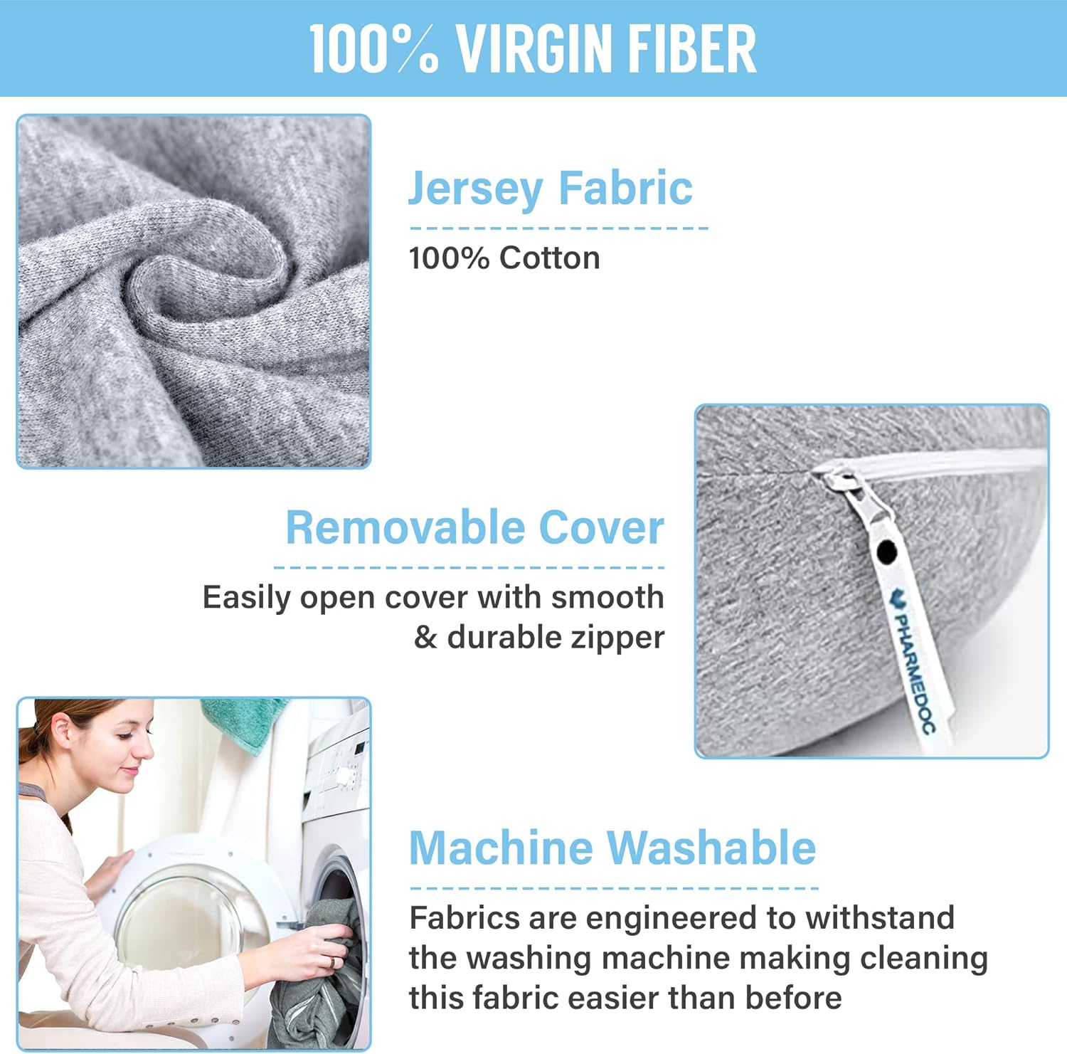 Raxiva-c shaped full body maternity pillow