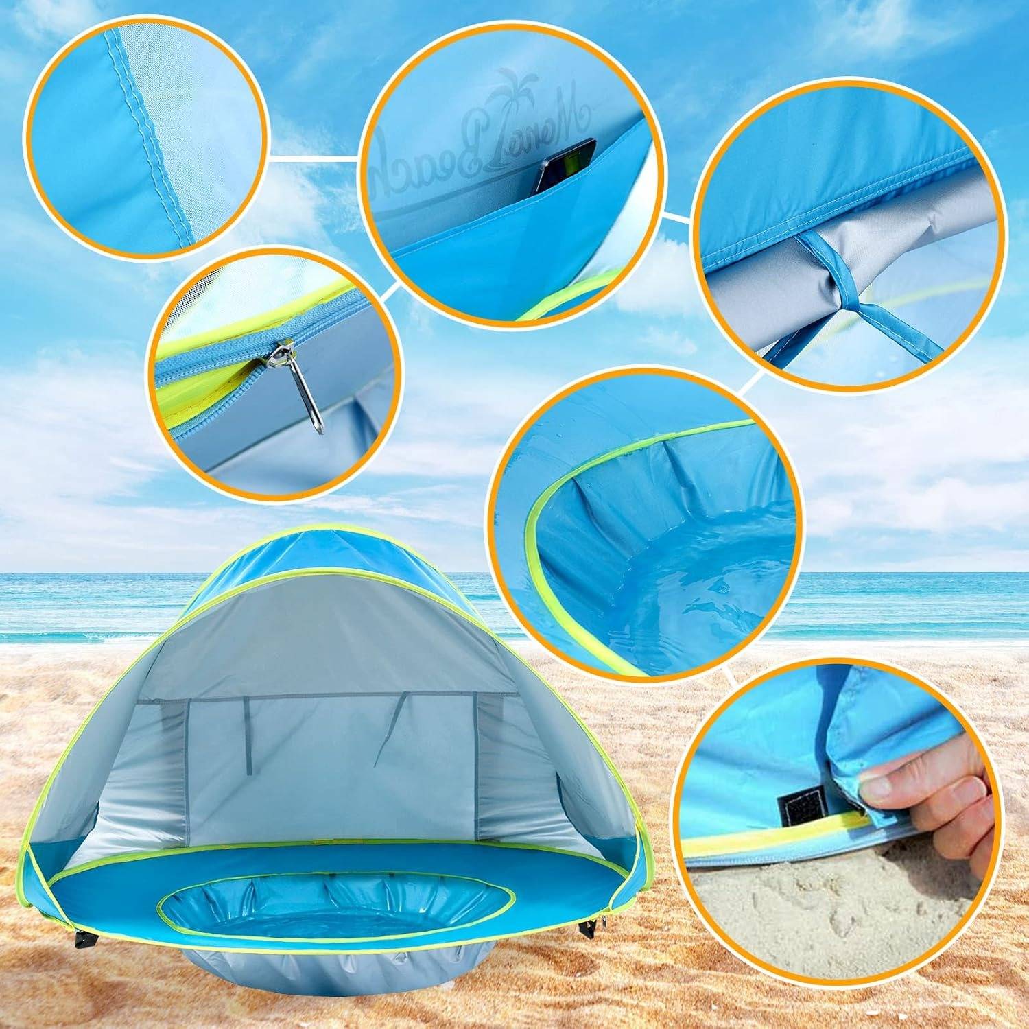 Raxiva-baby beach tent with uv protection