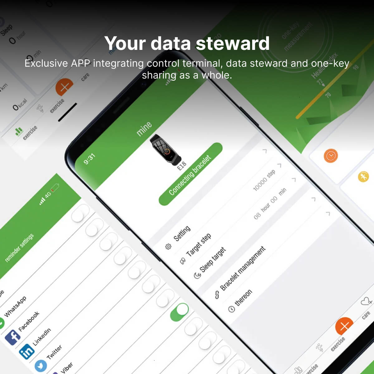 Raxiva-blood pressure smartwatch heart rate monitor
