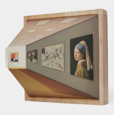 Raxiva-artlumiere lampe murale artistique 3d rechargeable