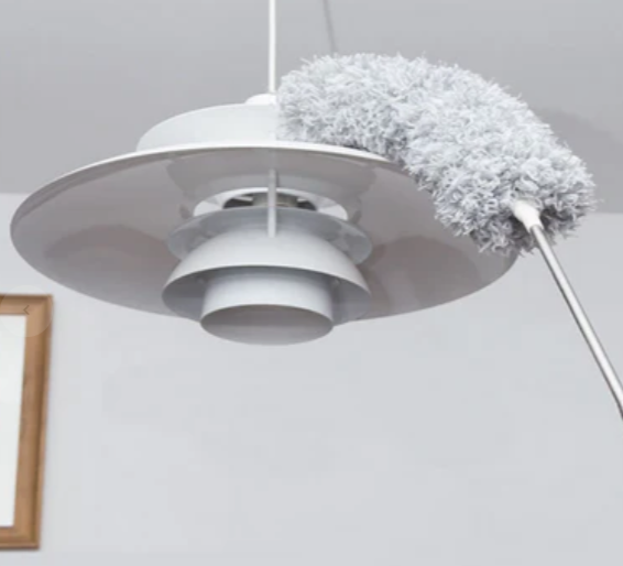 Raxiva-plumeau incurve lavable microfibre