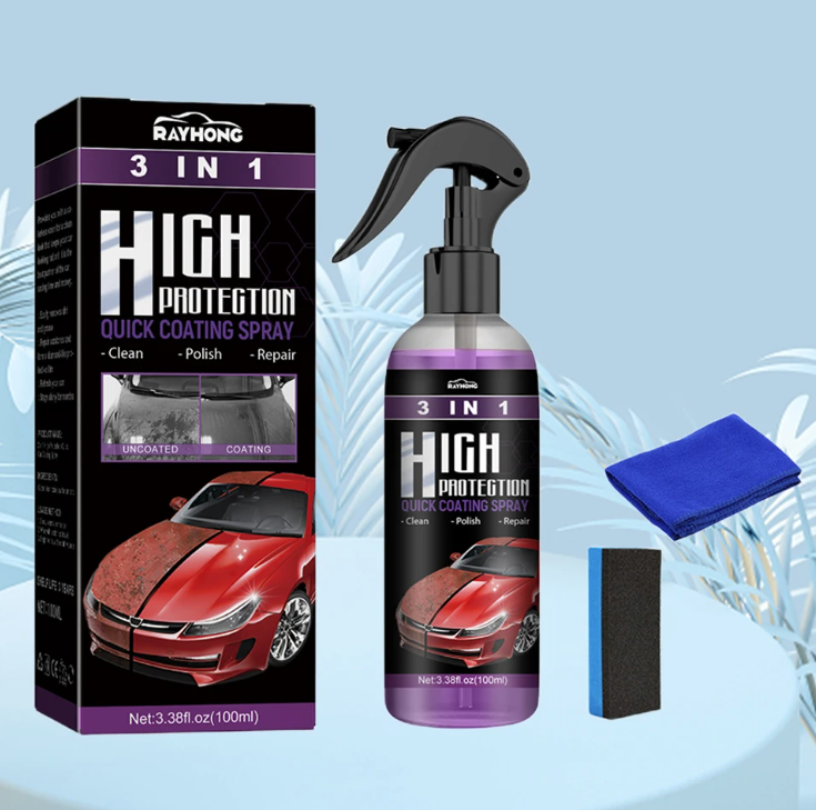 Raxiva-spray elimine rayures protection intemperies finition brillante sprayprotect