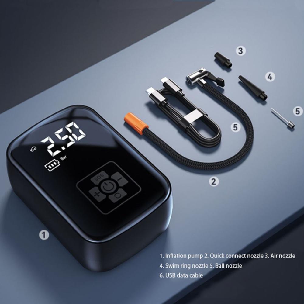 Raxiva-portable wireless car air pump easy tire inflation anytime anywhere