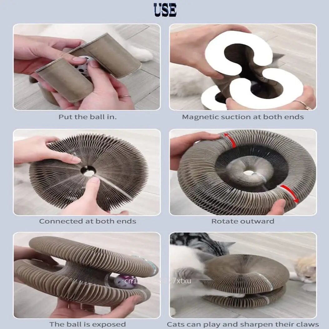 Raxiva-durable cardboard cat scratcher protect furniture keep cat happy