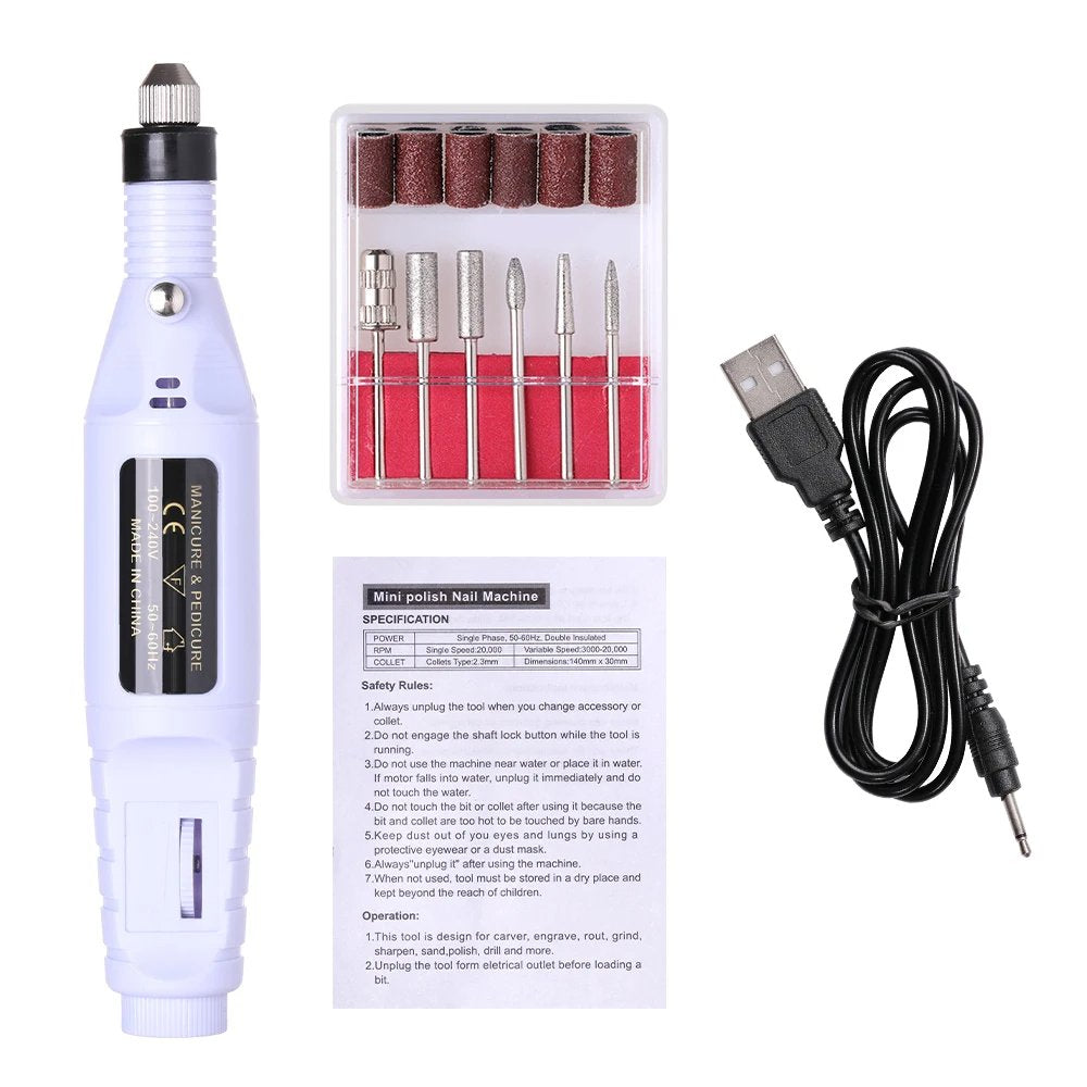 Raxiva-portable electric nail drill machine salon quality nails at home