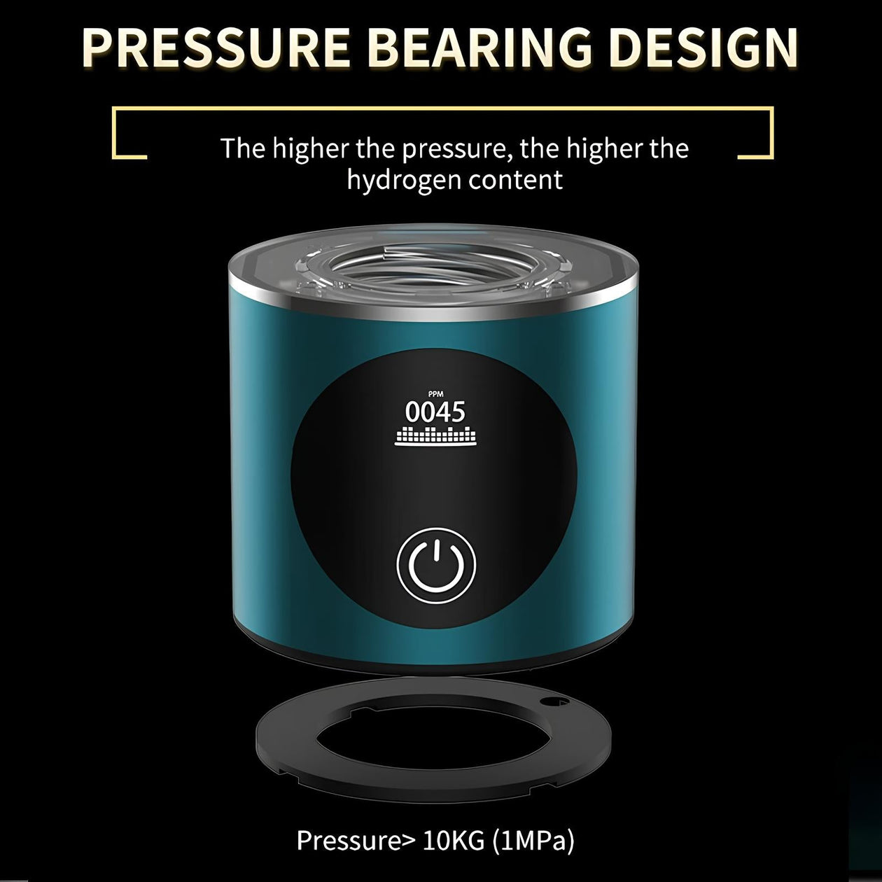 Raxiva-high concentration 5000ppb spe pem hydrogen water bottle ionizer