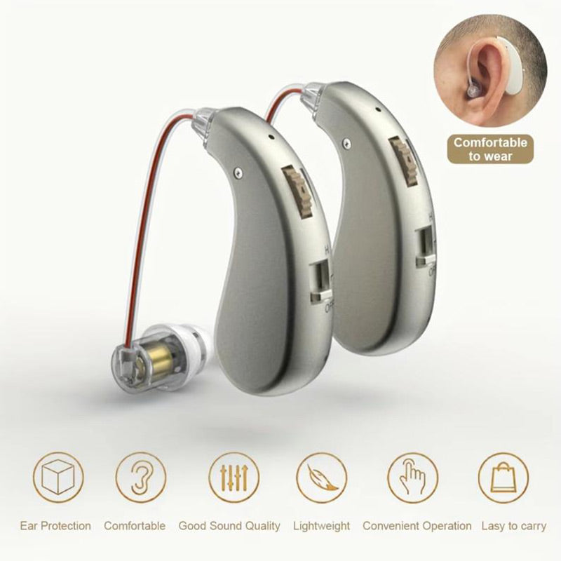 Raxiva-usb rechargeable bluetooth hearing aids headphones for seniors