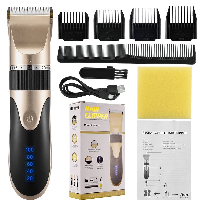 Raxiva-precisionpro hair clipper beard trimmer professional home grooming
