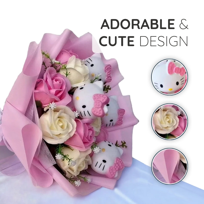 Raxiva hello kitty flower bouquet