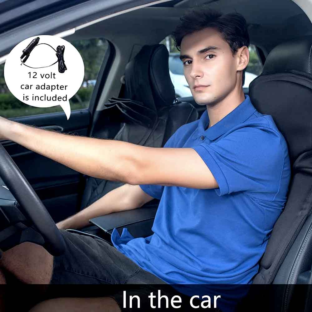 Raxiva-fashionable massage chair cushion with heated neck support