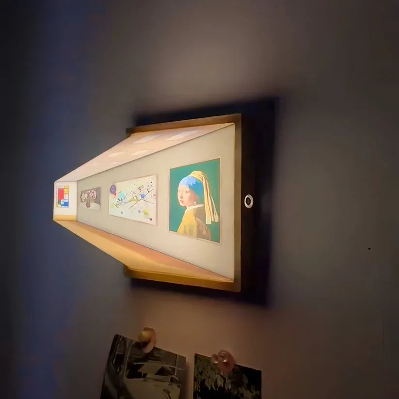 Raxiva-artlumiere lampe murale artistique 3d rechargeable