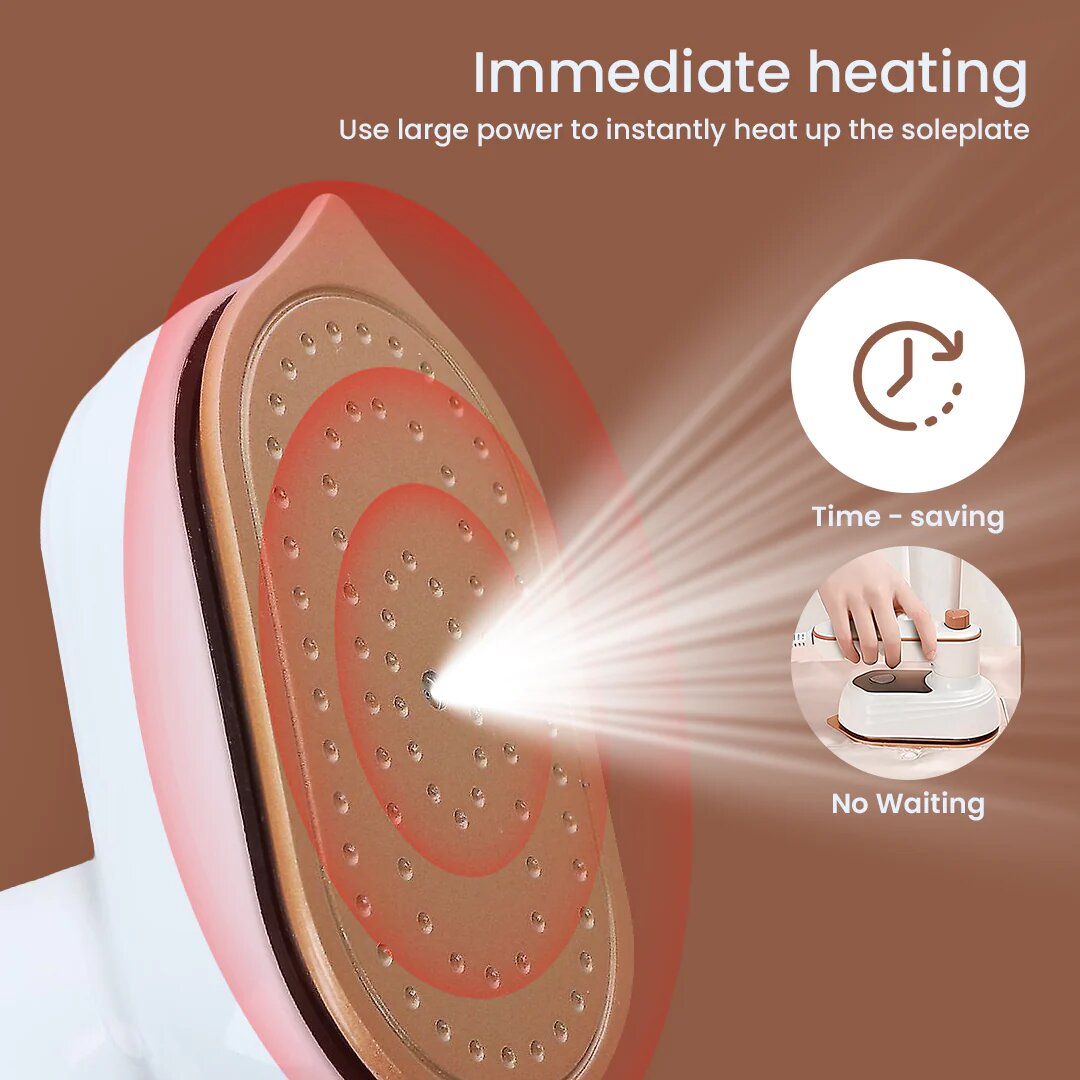 Raxiva-handheld portable clothes steamer fast easy wrinkle removal