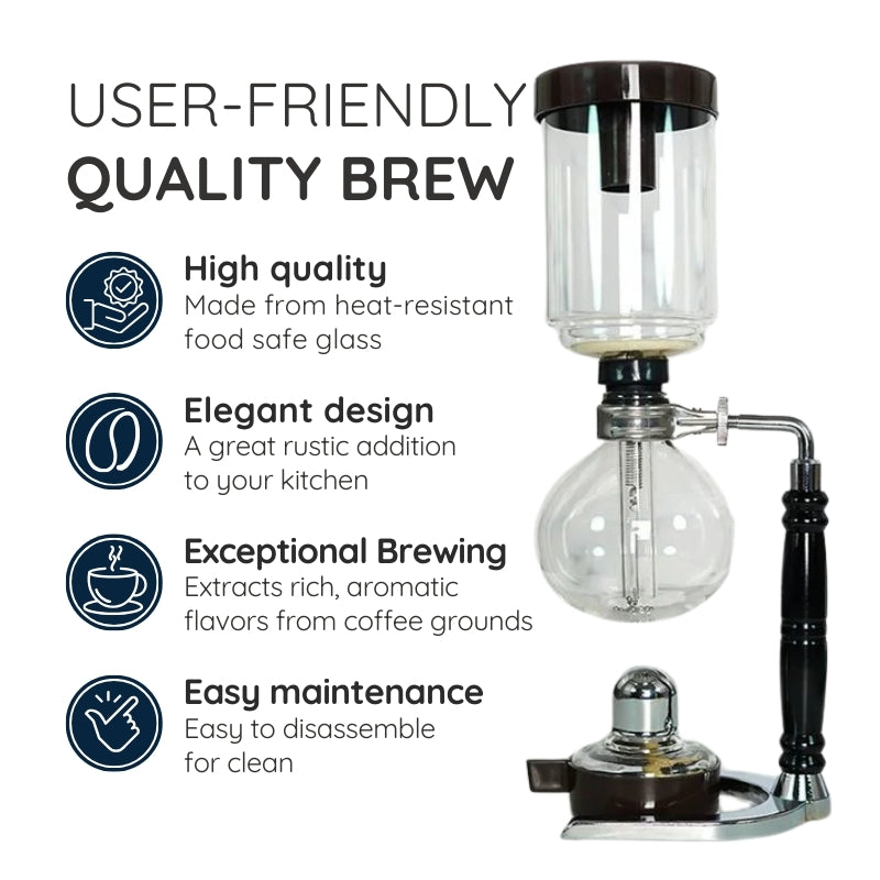 Raxiva japanese siphon coffee maker