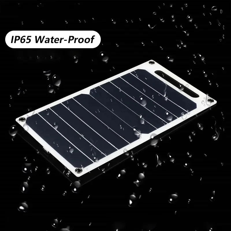 Raxiva-solar panel portable usb battery water resistant