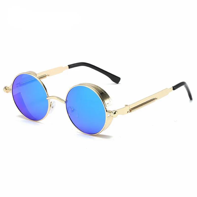 Raxiva-unisex vintage round sunglasses classic style modern protection