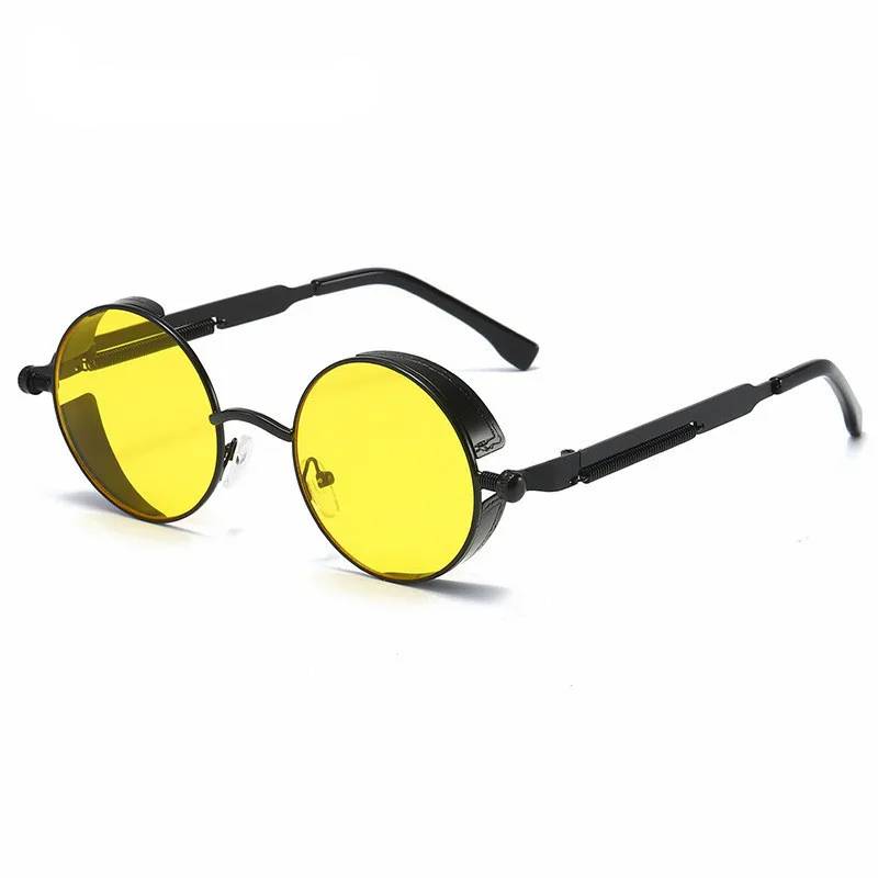 Raxiva-unisex vintage round sunglasses classic style modern protection