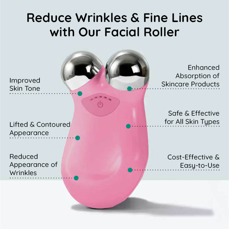 Raxiva microcurrent facial roller