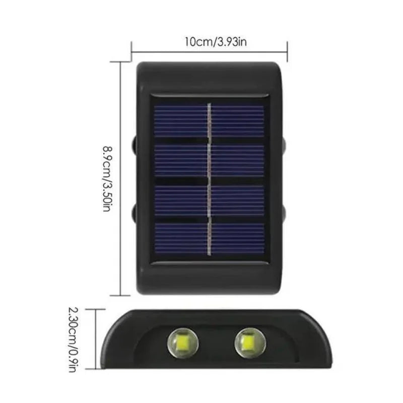 Raxiva outdoor solar wall light
