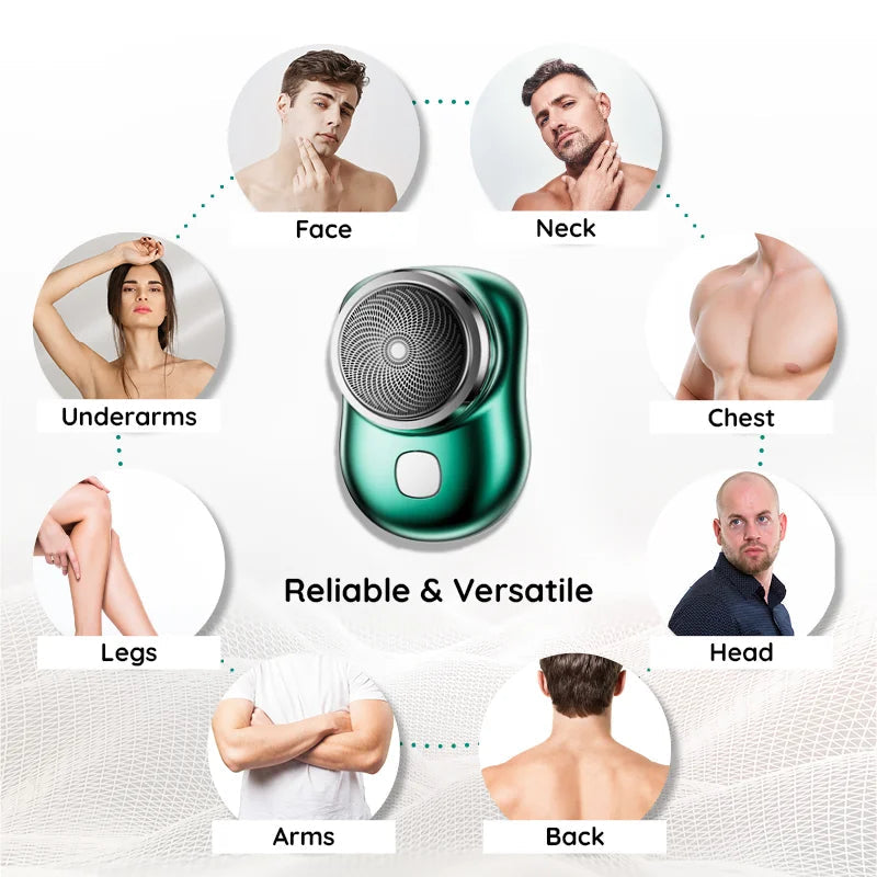 Raxiva pocket size usb electric shaver